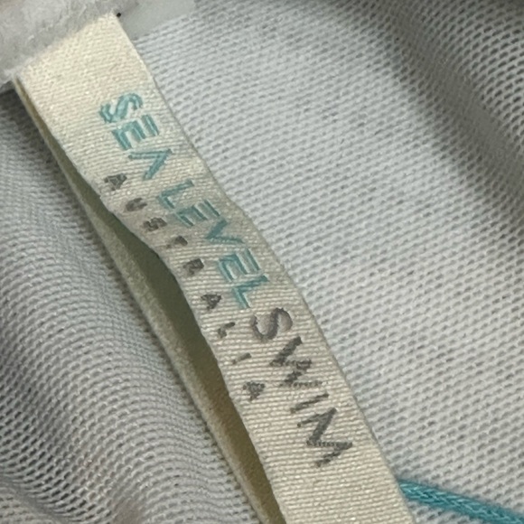 Revolve SEA LEVEL Spinnaker Keyhole Halter One Piece Ribbed White Built in Bra 4 - Picture 6 of 12